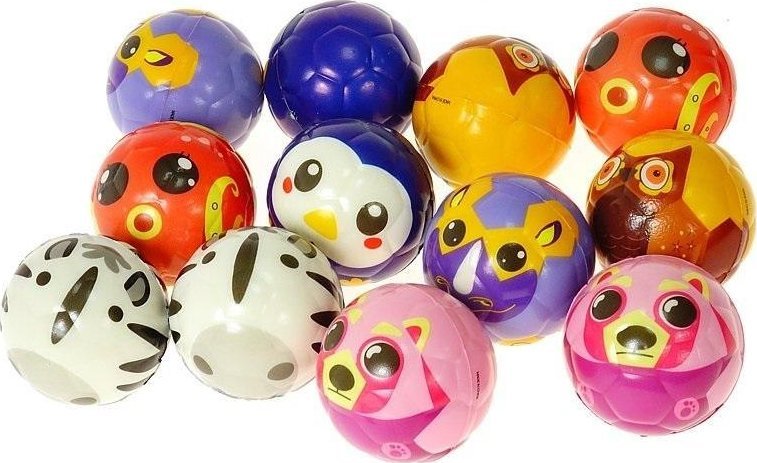 Piłeczka piankowa miękka 6,3cm (12szt)