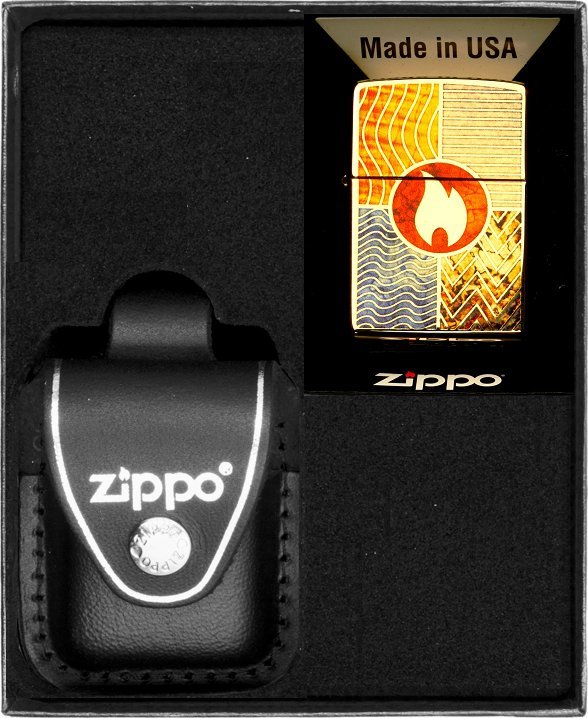Zestaw ZIPPO Zapalniczka ELEMENT OF ERTH DESIGN Prezentowy No3