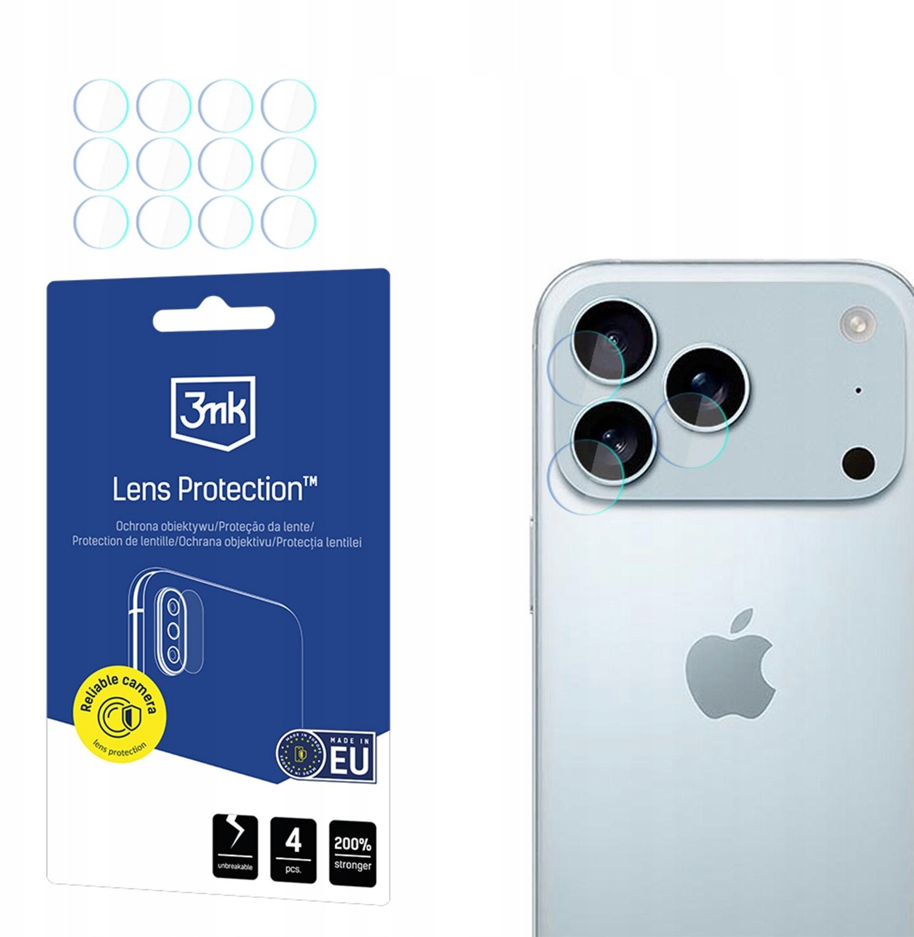 Ochrona na obiektyw aparatu 3MK Lens Protect do Apple iPhone 17 Pro Max