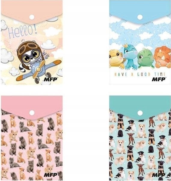 MFP paper teczka kopertowa na zatrzask M A6 PP nadruk dziecięcy mix 1 5371012