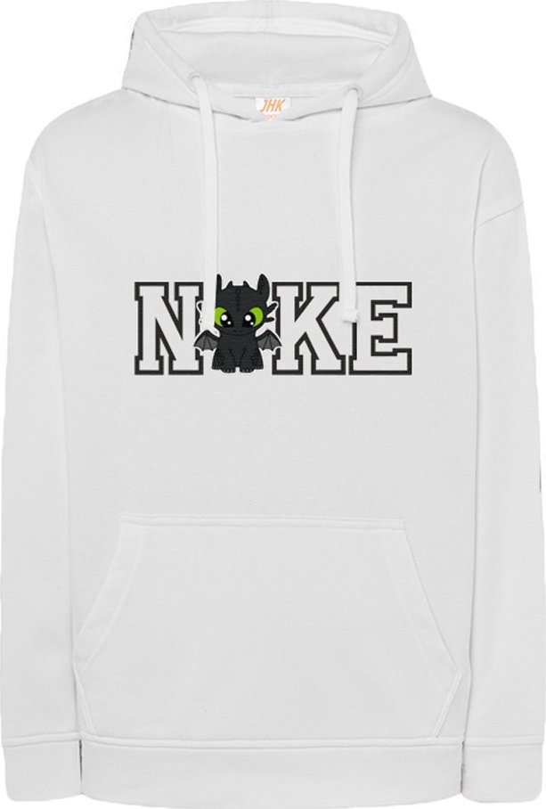 BLUZA Z HAFTEM SZCZERBATEK SMOK BAWEŁNA INICJAŁY PREZENT MĘŻCZYZNA KAPTUR