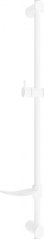 Mexen drążek prysznicowy z mydelniczką 80 cm biały