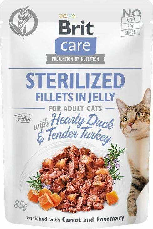 Brit CARE KOT saszetka FJ STERILIZED DUCK&TURKEY /24 85g