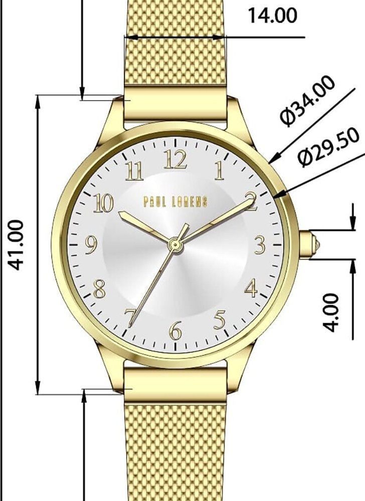 ZEGAREK DAMSKI PAUL LORENS - PL12189B-3D1 (zg550c) + BOX