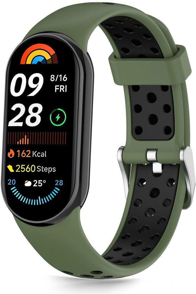 Pasek Tech-Protect IconBand Air Xiaomi Smart Band 8 / 9 / 10 / NFC Green/black