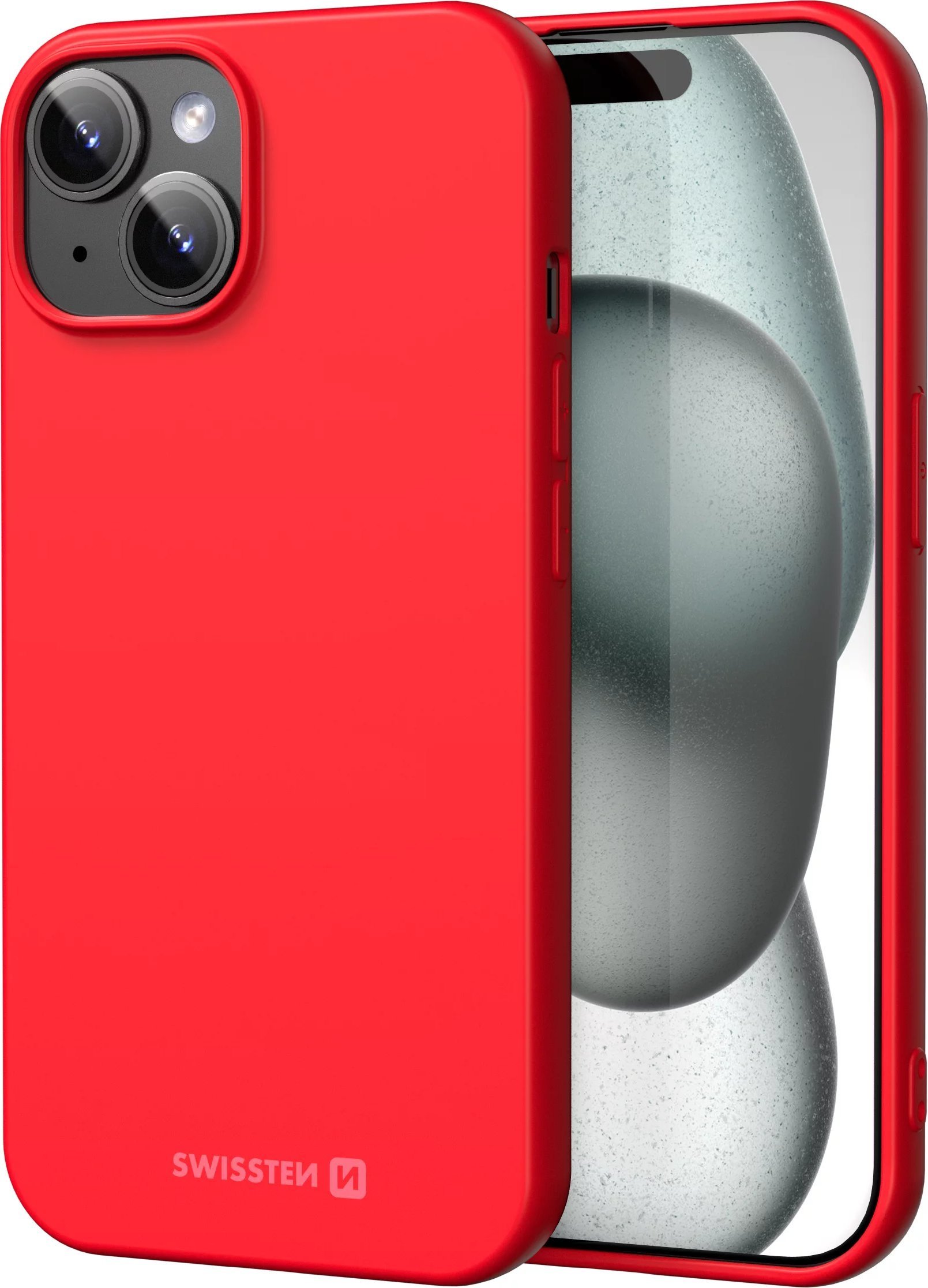 Swissten Soft Joy Case for iPhone 15 Red