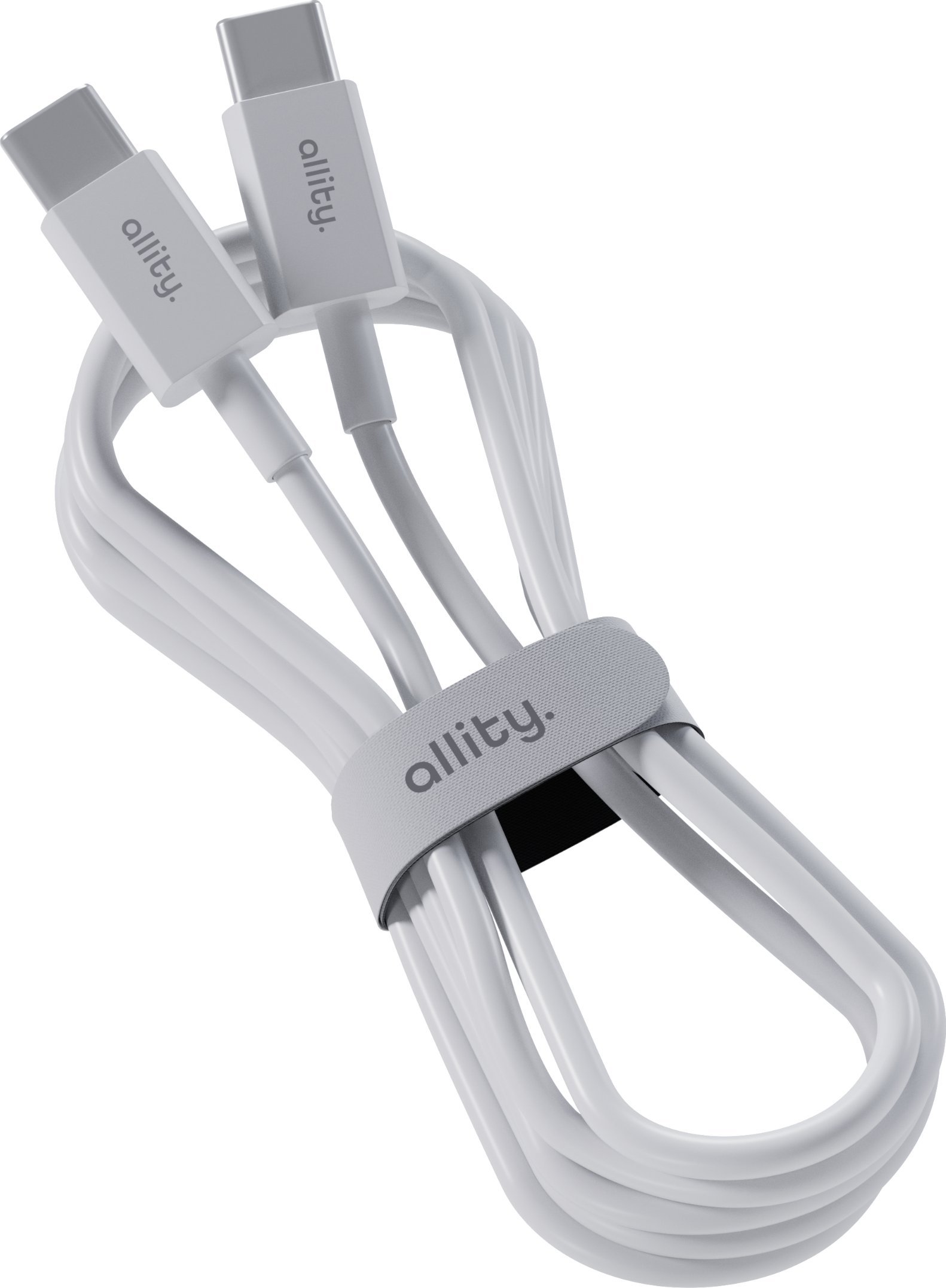 Kabel USB Allity Allity kabel AUC-03 USB-C - USB-C 2,0 m 60W biały