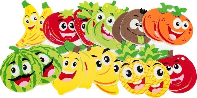 BREWIS Naklejki z pianki PVC47 Owocowe buźki Brewis