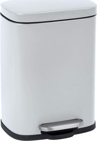 Kosz na śmieci na pedał biały (twm_453600)