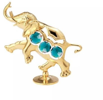 Słoń - Figurka pozłacana