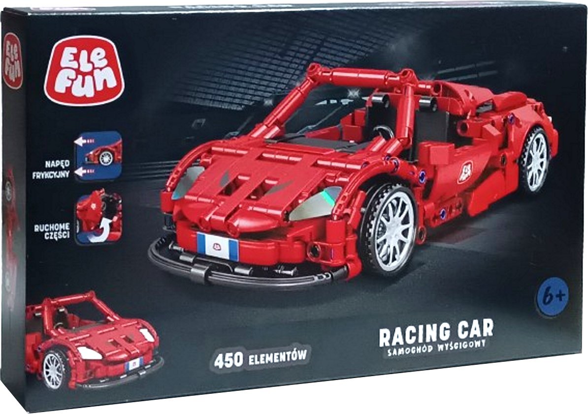 Elefun Klocki Elefun Racing Car Samochód wyścigowy C0905