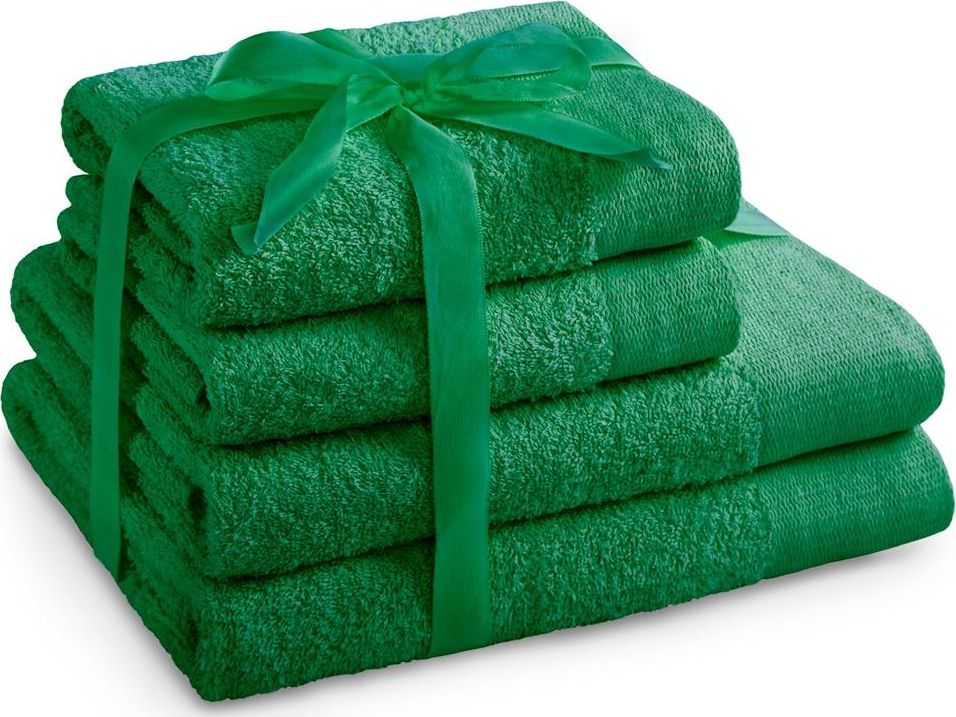AmeliaHome TOWEL/AH/AMARI/GREEN/SET2*70x140+2*50x100