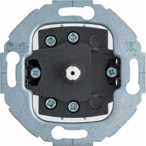 Berker rotary switch, cross 1930/glass/R.classic 387703