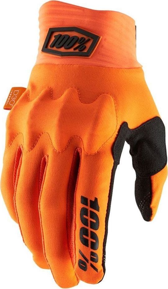100% Rękawiczki 100% COGNITO Glove fluo orange black roz. XL (długość dłoni 200-209 mm) (NEW)