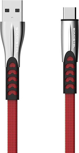 Kabel USB Somostel USB-A - USB-C 1 m Czerwony (25703)