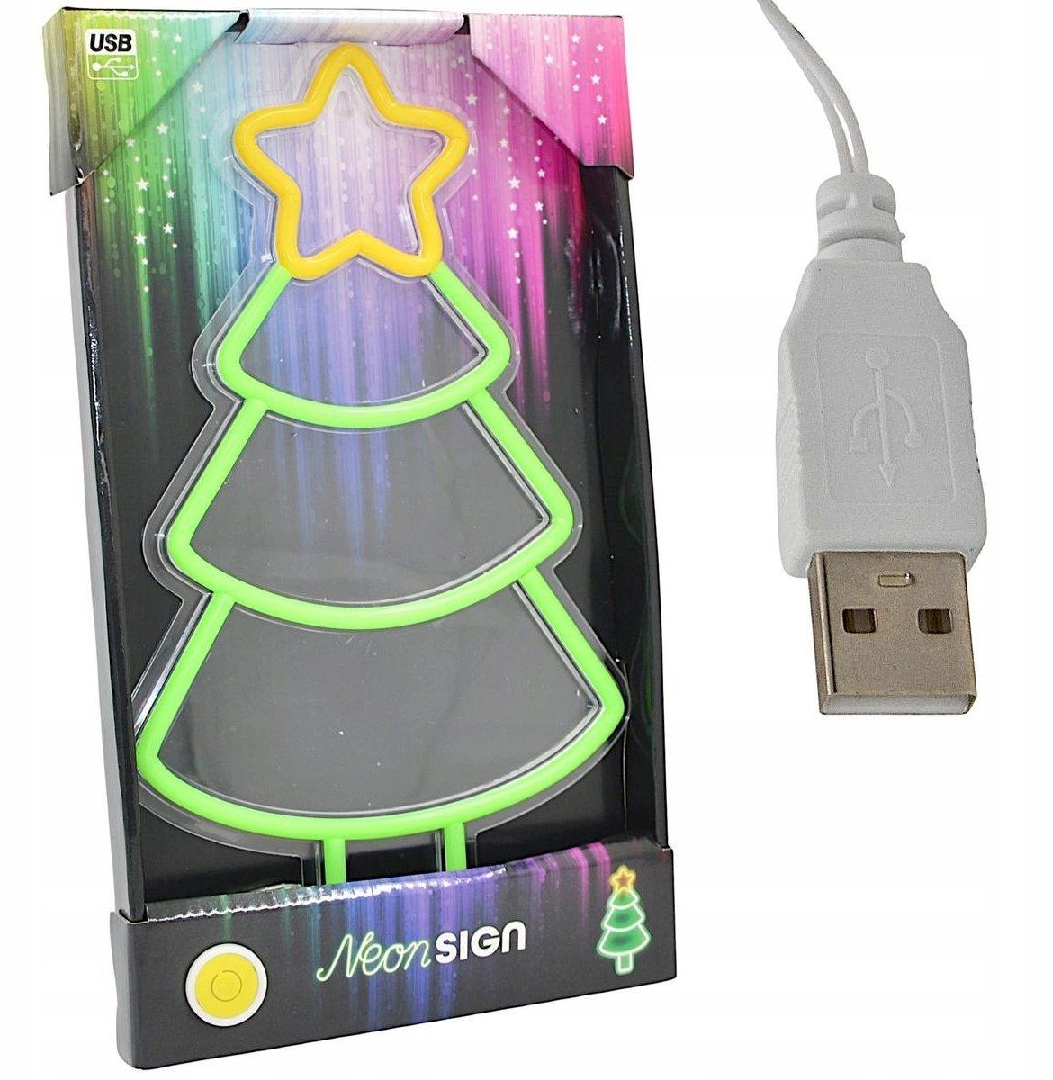 FIGURKA NEONOWA LAMPKA CHOINKA