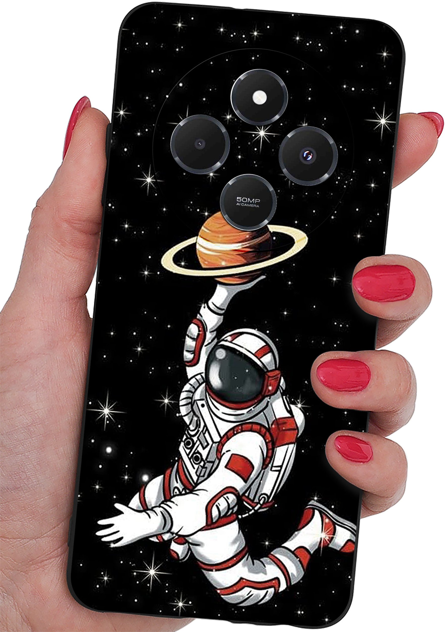 Etui do Xiaomi Redmi 14C WZORY |SILIKONOWE MATT CASE + SZKŁO 9H