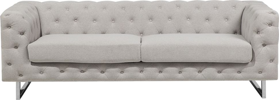 Beliani Sofa 3-osobowa beżowa VISSLAND