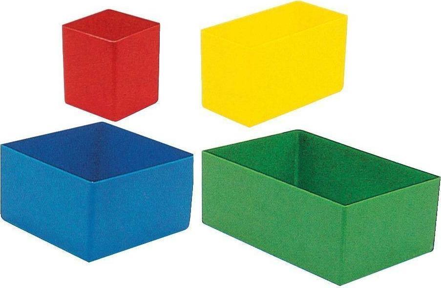 LA-KA-PE Pojemnik wkladany E 63/2 108x54x63 mm, zolty