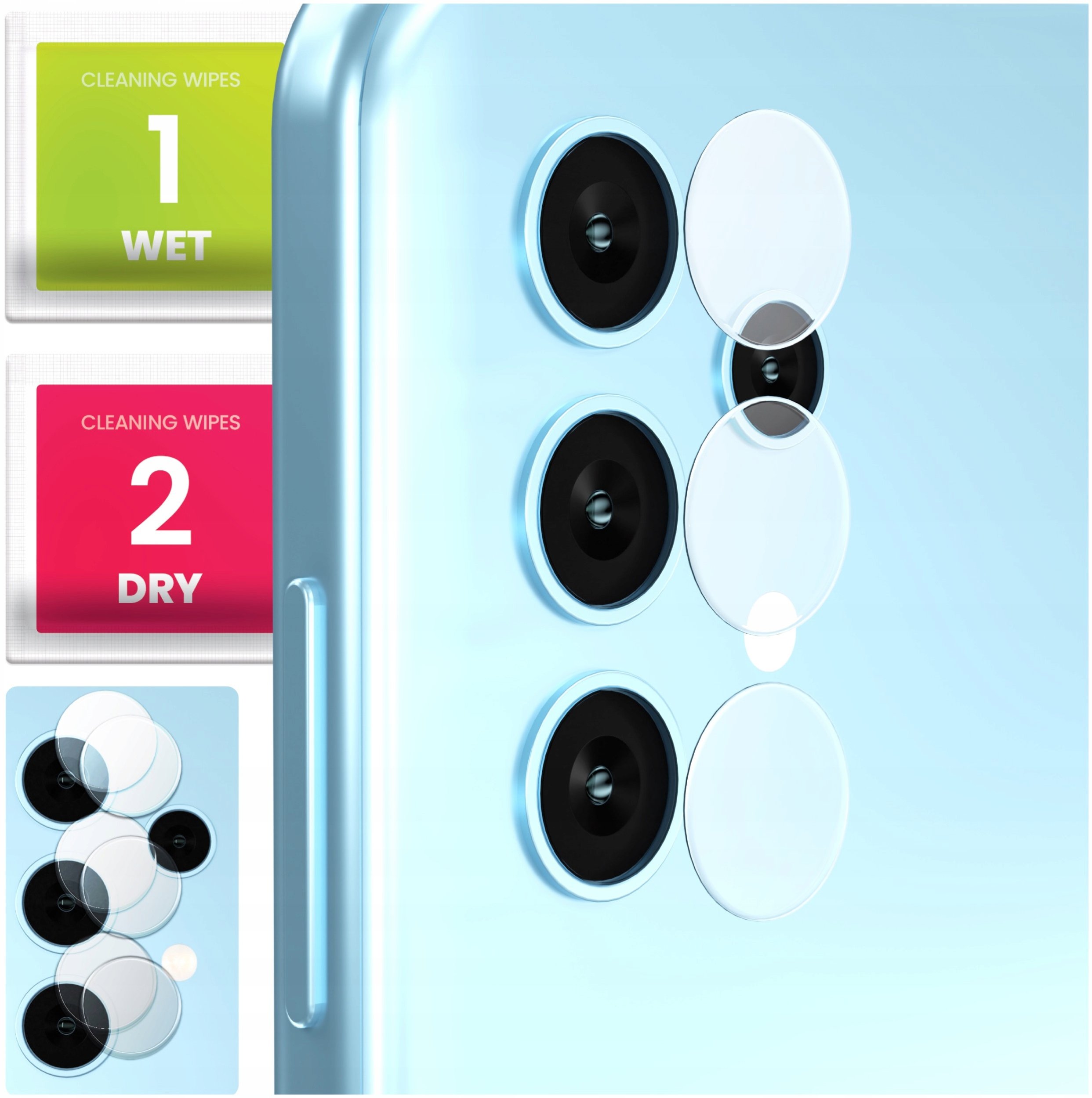 2-PAK Szkło Na Aparat Do Galaxy A32 4G / 5G (Hartowane, Na Obiektyw, 9H)