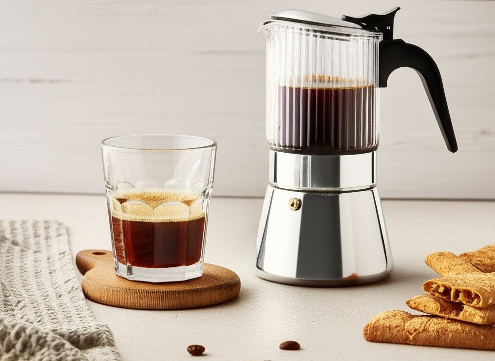 Kawiarka szklana 240 ml Curly AMBITION