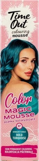 Time Out TIME OUT Pianka Do Koloryzacji Włosów - Odważny Turkus 07 -75 ml