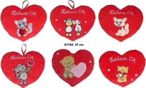 Poduszka Serce 37cm MIX