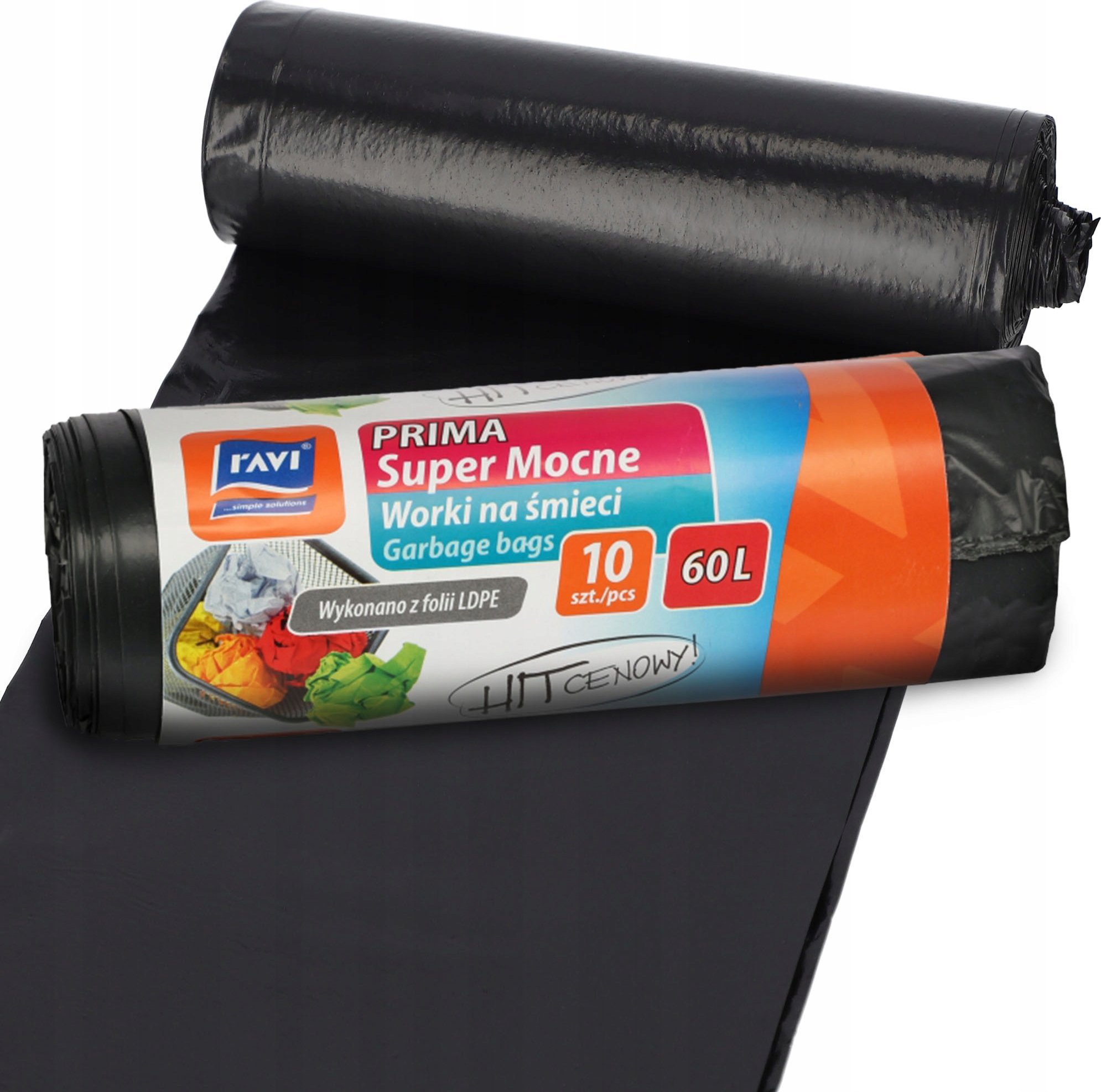 Kosz na śmieci Kadax Worki Na Śmieci Do Segregacji Mocne 60 L 10 szt