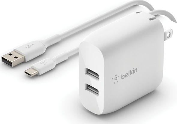 Ładowarka Belkin WCE001VF1MWH 2x USB-A 3 A (WCE001vf1MWH)