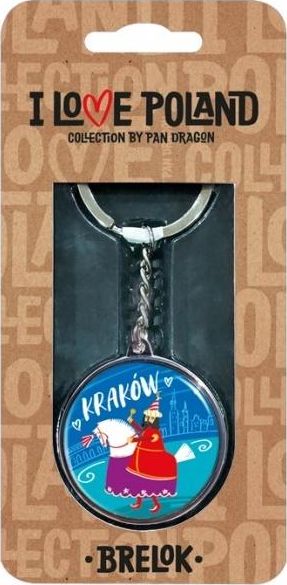 Breloczek Pan Dragon Brelok I love Poland Kraków ILP-BRE-A-KRA-08