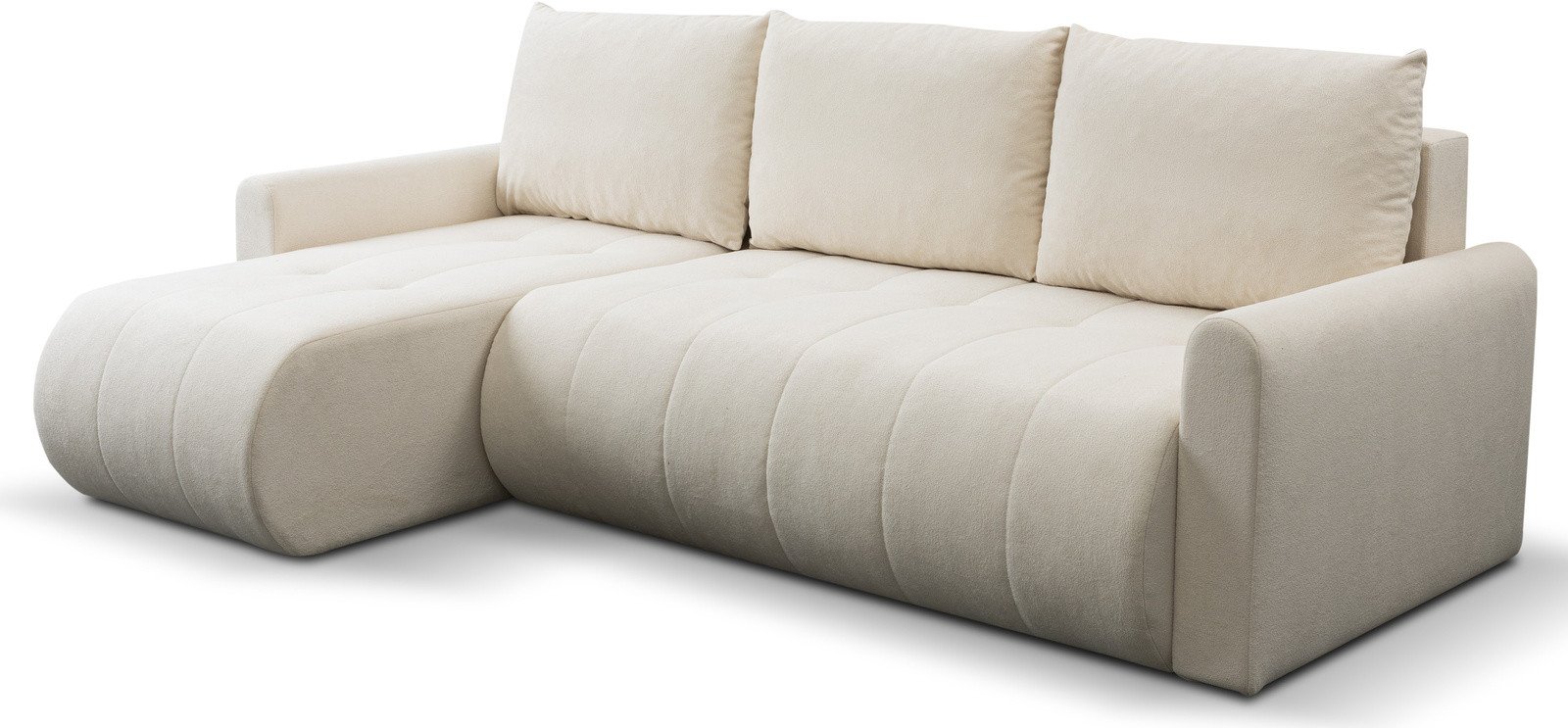 Narożnik Primo w tkaninie GERRA z funkcją spania i pojemnikiem na pościel