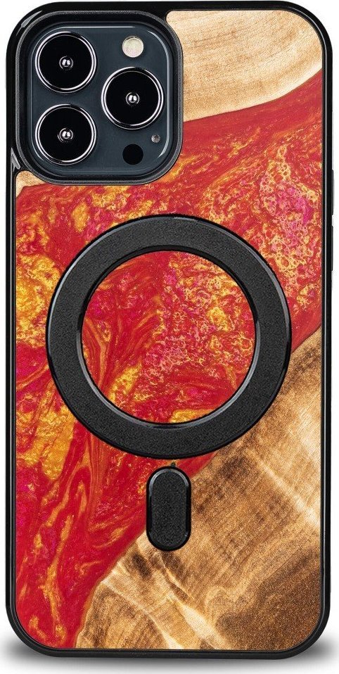 BeWood Etui Bewood Unique na iPhone 13 Pro Max - Neons - Paris z MagSafe