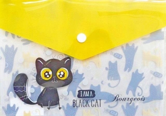 Teczka A5+ plastikowa z klipsem Koty Monster Truck