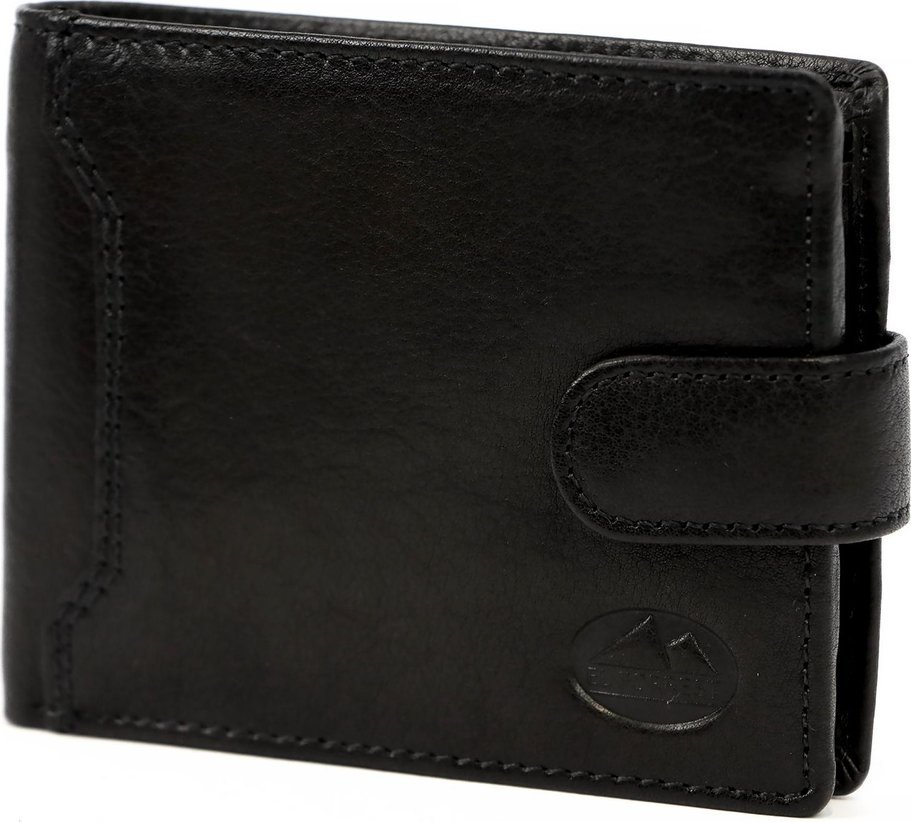 Skórzany męski portfel EL FORREST 709-19 RFID czarny