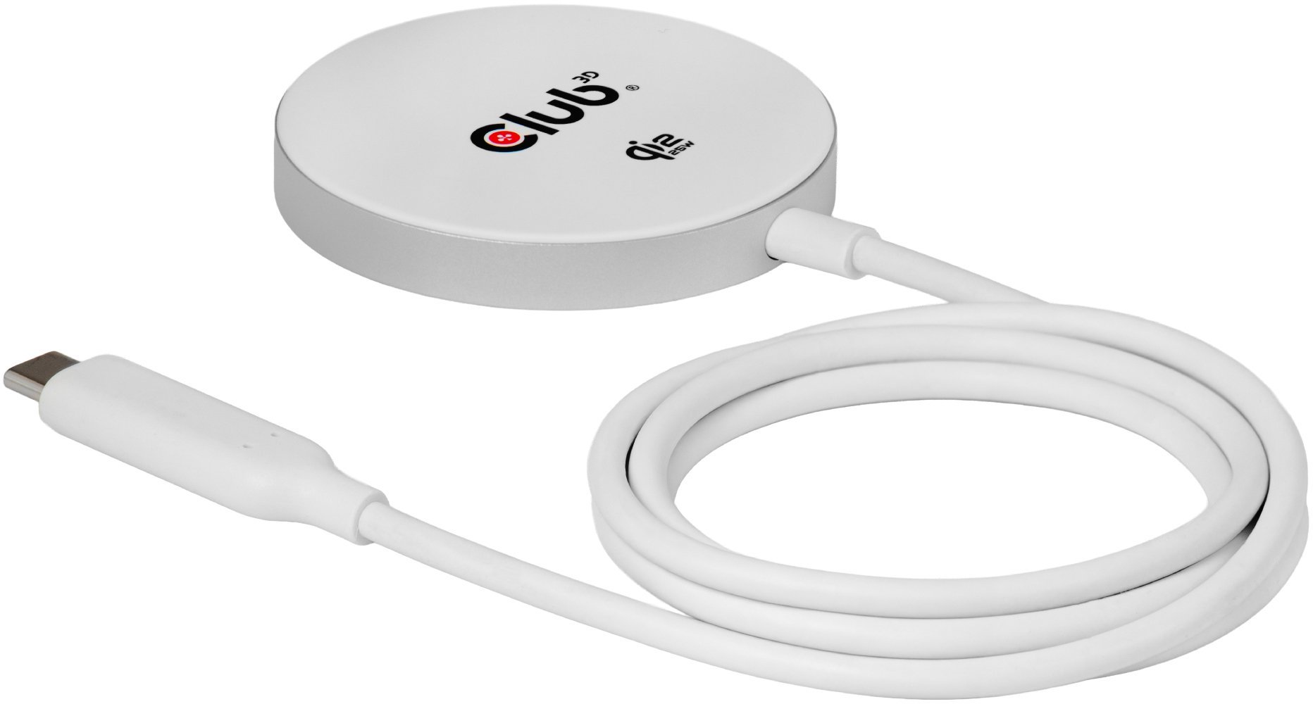 CLUB3D CAC-3026 ładowarka do urządzeń przenośnych Telefon komórkowy, Smartfon, Smartwatch, Telefon Biały DC Bezprzewodowe ładowanie Szybkie ładowanie