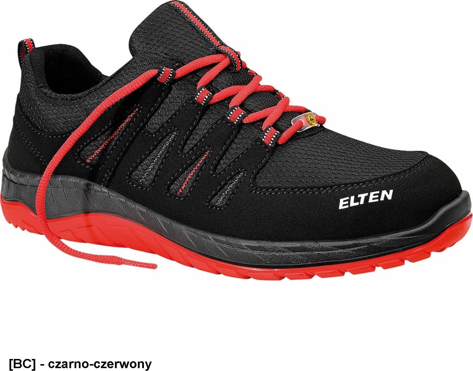 Elten Batai ELTEN Maddox Black Red Low ESD S3 SRC, juodi/raudoni 41