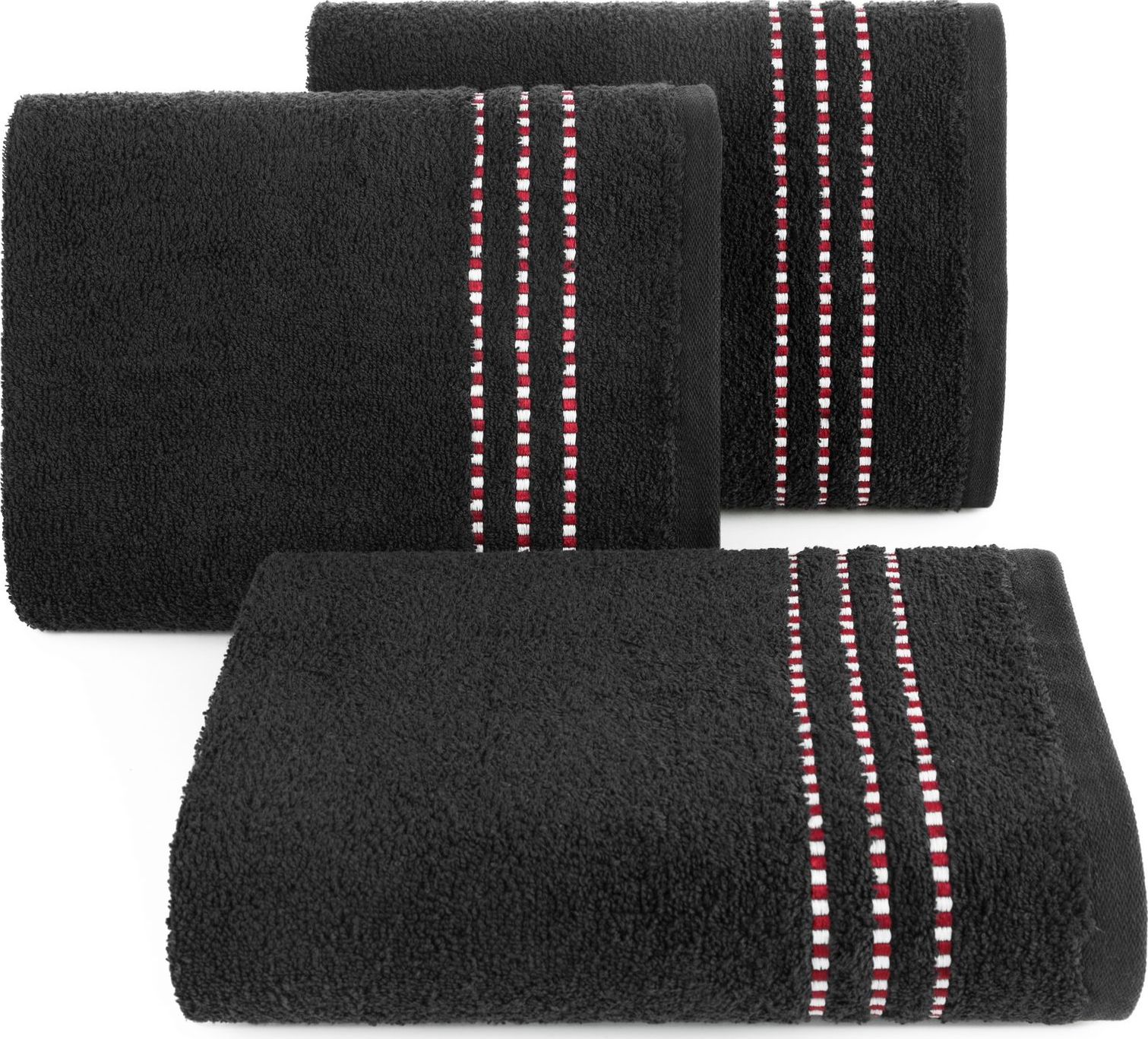 Shumee Gruby bawełniany ręcznik Fiore 50x90 500g/m2 (Czarny)