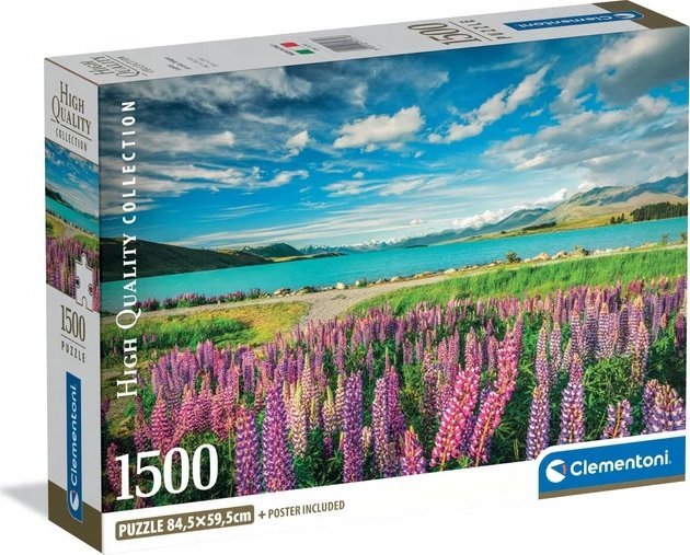 Clementoni Puzzle Compact Lupins At Lake Tekapo 1500 elementów (31731)