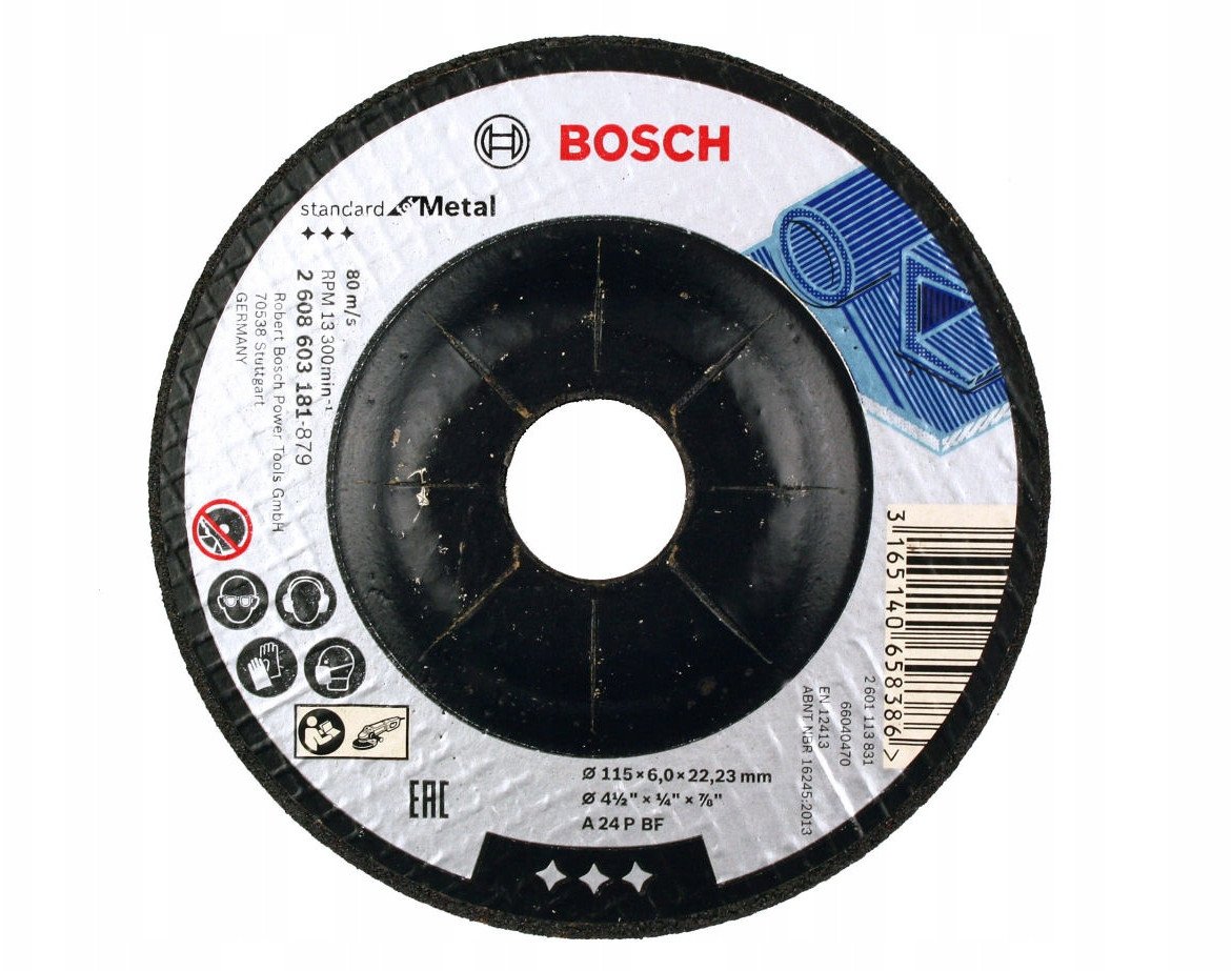 Tar.ścier. Std f/Metal 115x6x10x 25,4mm