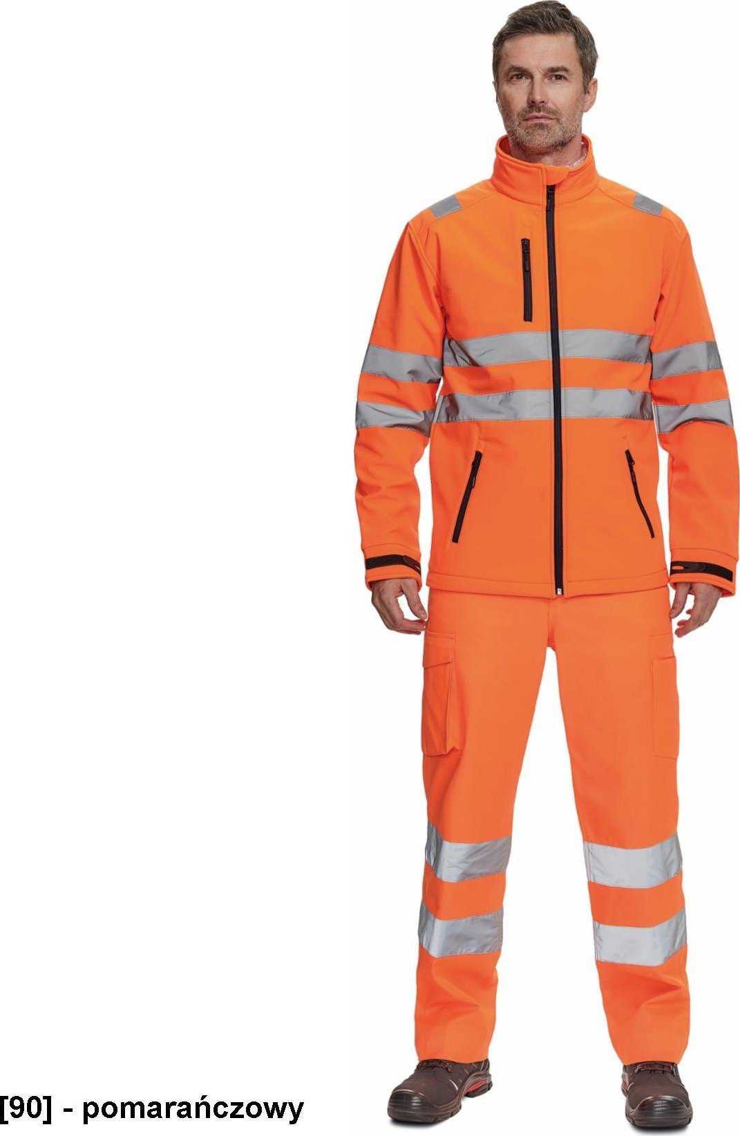 CERVA MURCIA HV - kurtka softshellowa - pomarańczowy 3XL