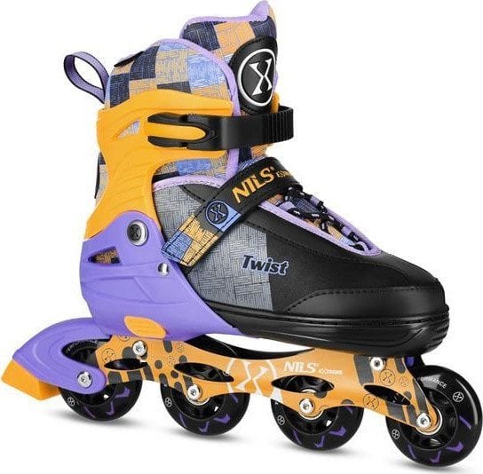 Rolki Nils Extreme NA13810 rekreacyjne regulowane fioletowe r. 39-42