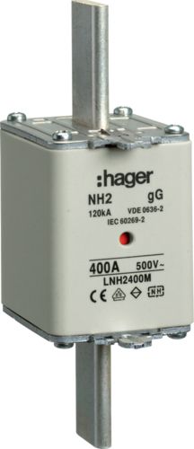 Hager Wkładka bezpiecznikowa NH2 400A 500V gG (LNH2400M)