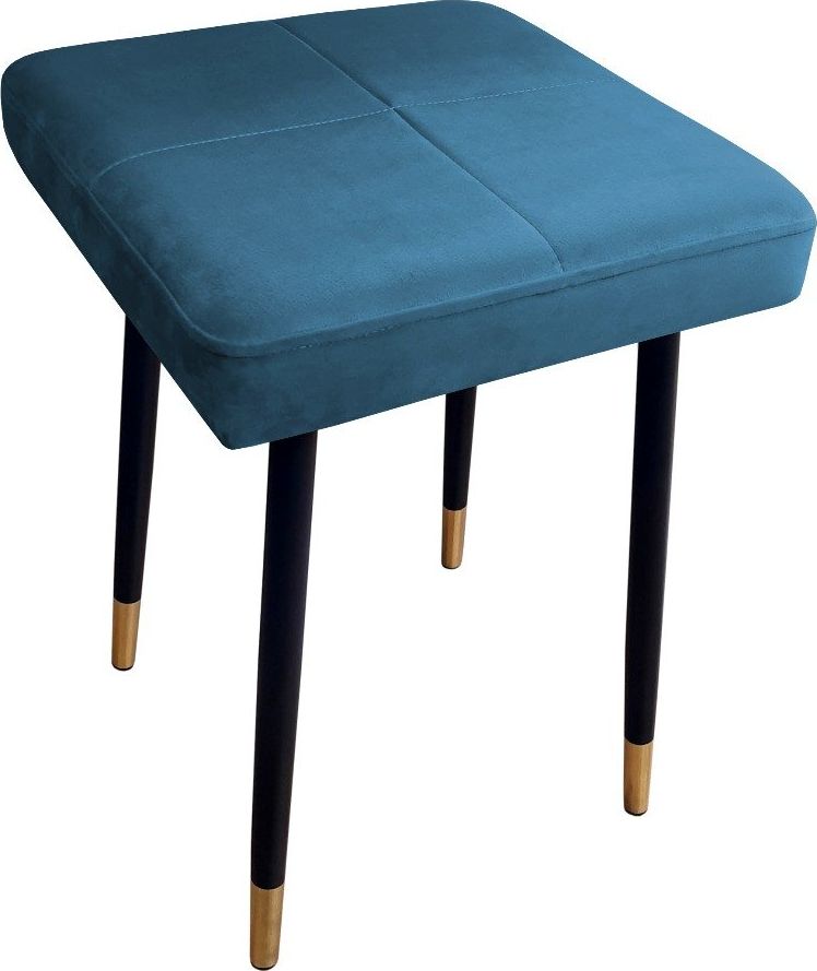 Atos Taboret SQUARE 2 MG VELVET ciemno niebieski