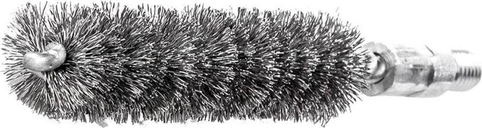 Lessmann Szczotka do rur z gwintem M6 10mm, drut stal.falisty0,15mm Lessmann