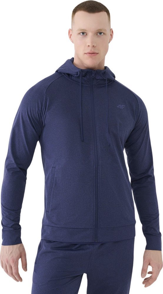 Bluza męska 4F FNK M512 ciemny granat melanż 4FWSS25TFSWM512 30M 2XL