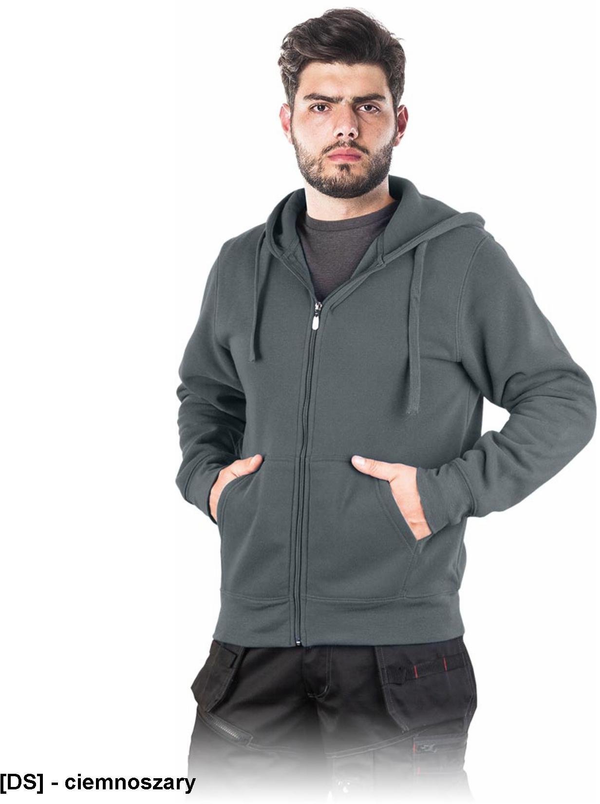 SMOKER - bluza ochronna rozpinana z kapturem - moro-czarny M