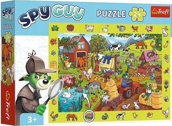 Trefl Puzzle obserwacyjne Spy Guy Farma 24 elementy