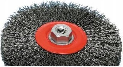 SZCZOTEX Szczotka Druciana Tarczowa Stal 120mm M14 Szczotex