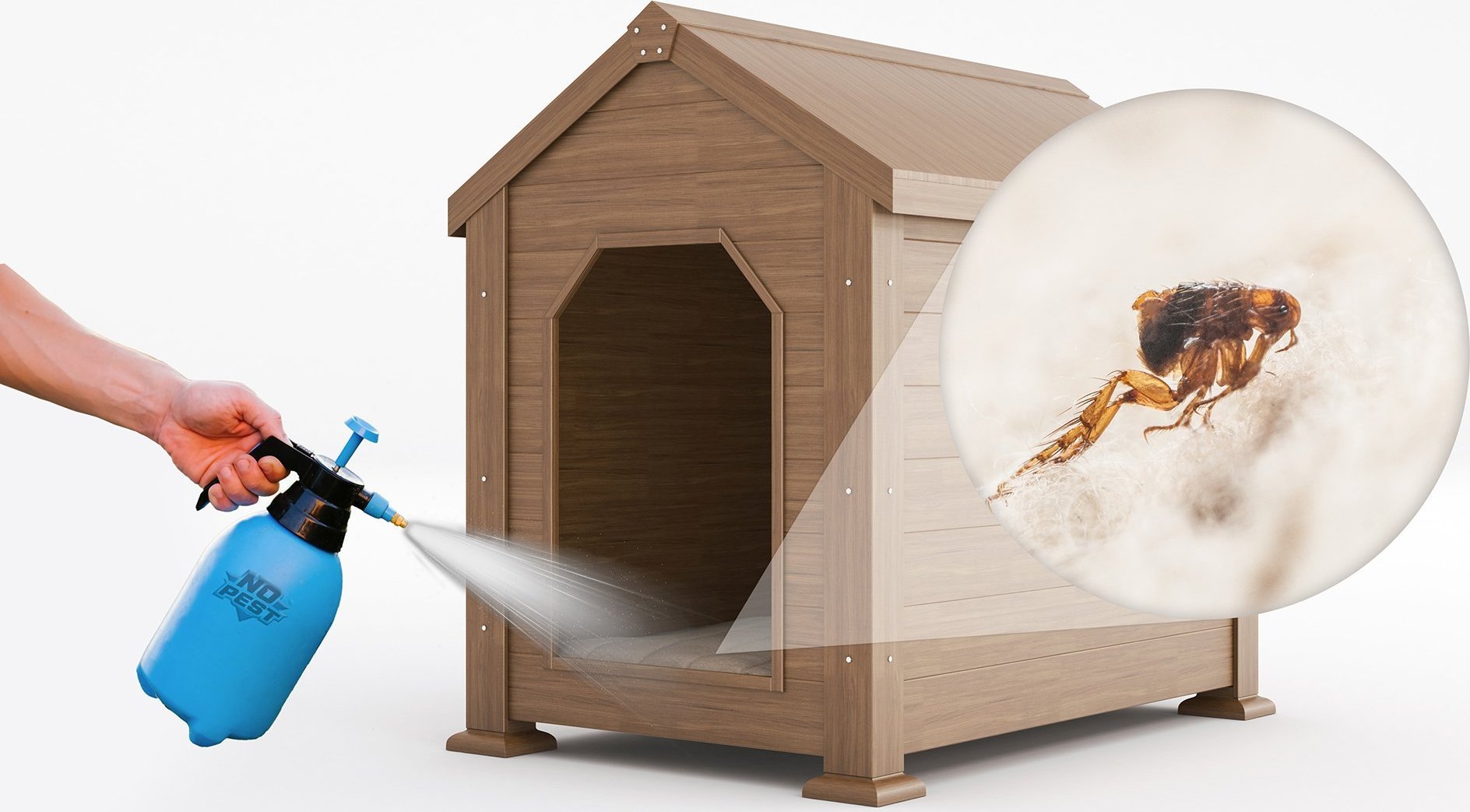 NO PEST Oprysk na Pchły 50ml Preparat Koncentrat Płyn Środek na Pchły Rybiki