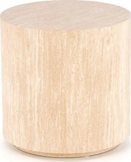 Halmar Stolik kawowy TRAVERTINO S okrągły 45x45 trawertyn HALMAR